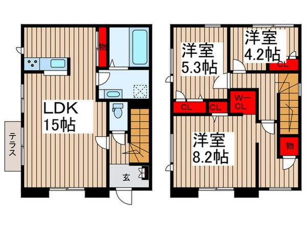 仮)上尾市瓦葺賃貸計画１号棟の物件間取画像